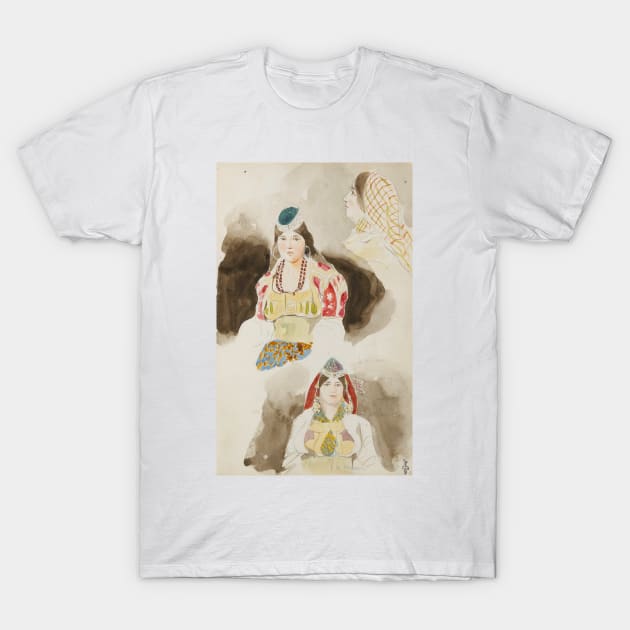 Album de voyage au Maroc by Eugene Delacroix T-Shirt by Classic Art Stall